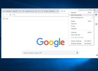 Chrome on Windows 10 to get Tab Groups, ability to scroll tabs using mouse
