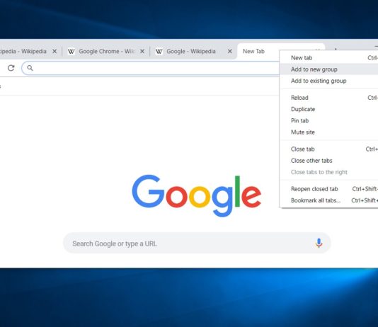 Chrome on Windows 10 to get Tab Groups, ability to scroll tabs using mouse