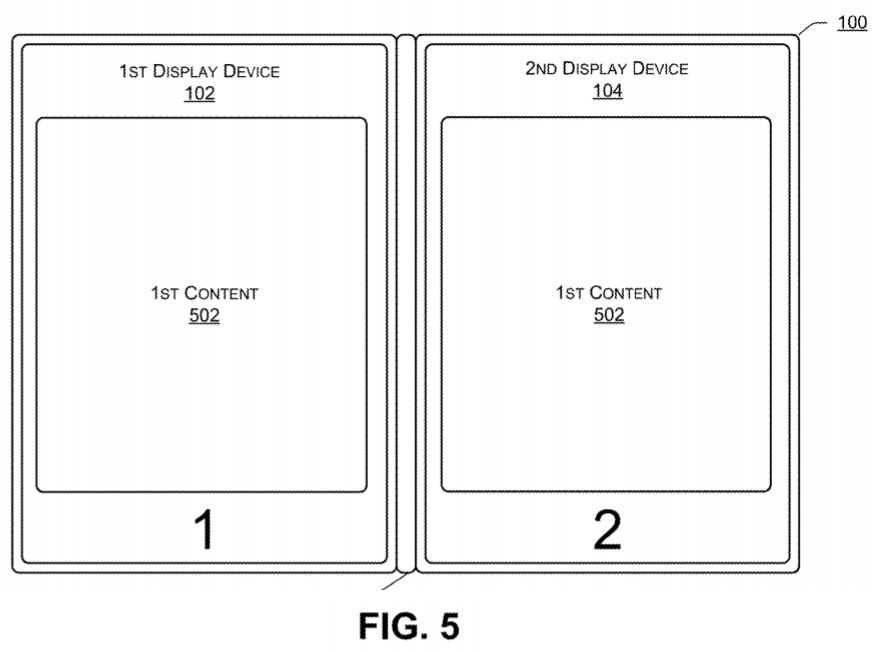 Dell dual screen patent