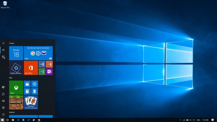 Windows 10 Start menu