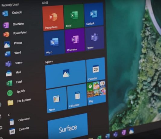 Windows 10 Start menu