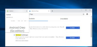 Chrome Canary tab preview