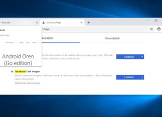 Chrome Canary tab preview