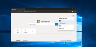 Chromium Edge interface
