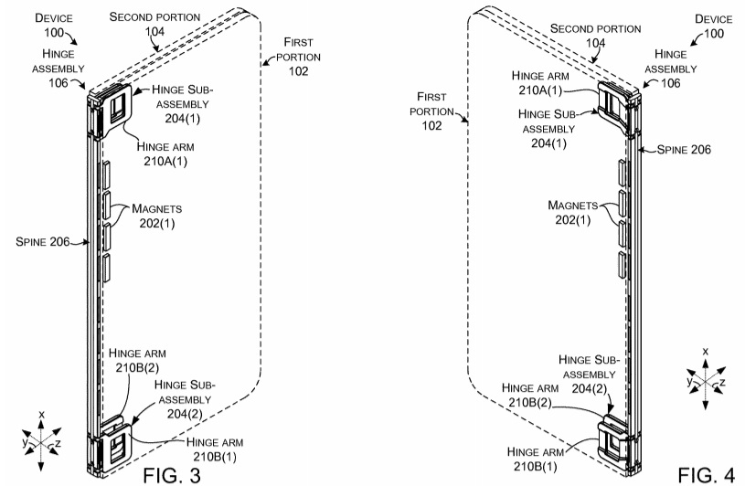 Dual screen tablet patent