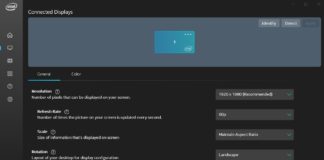 Intel Graphics Command Center app
