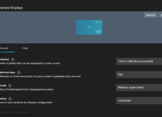 Intel Graphics Command Center app