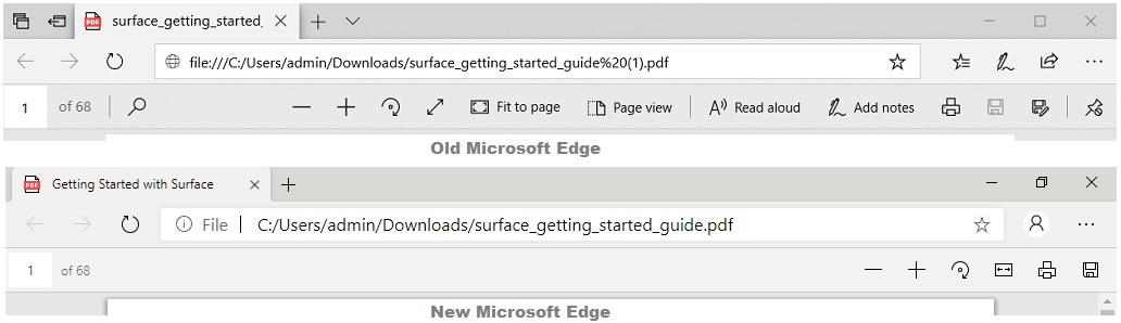 Microsoft Edge PDF reader