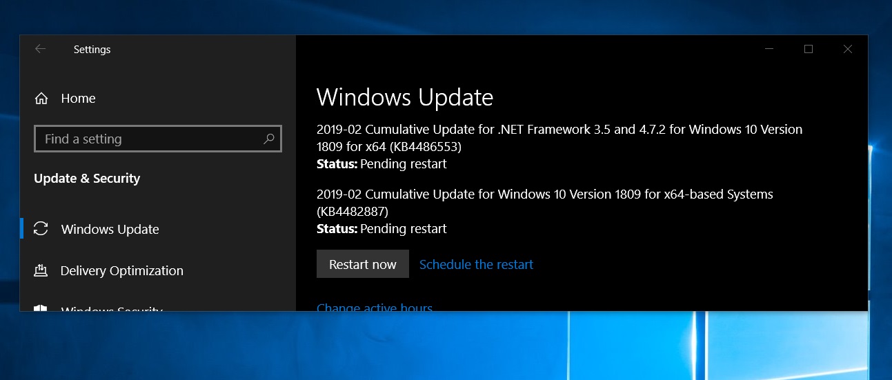 Windows 10 KB4482887