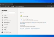 Edge Chromium update