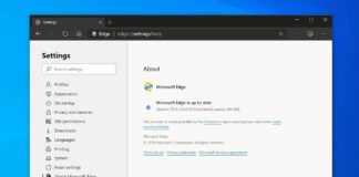 Edge Chromium update