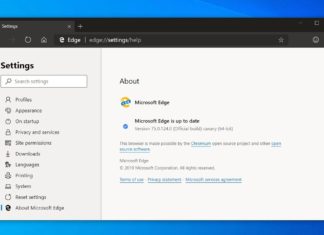 Edge Chromium update