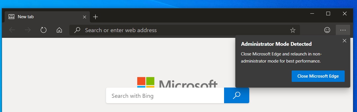 Edge administrator mode