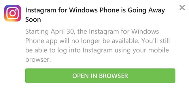 Instagram for Windows Phone