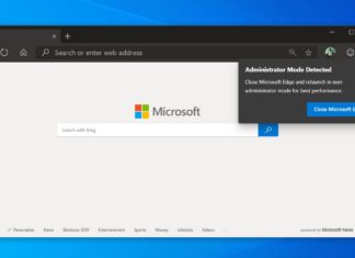 Microsoft Edge homepage