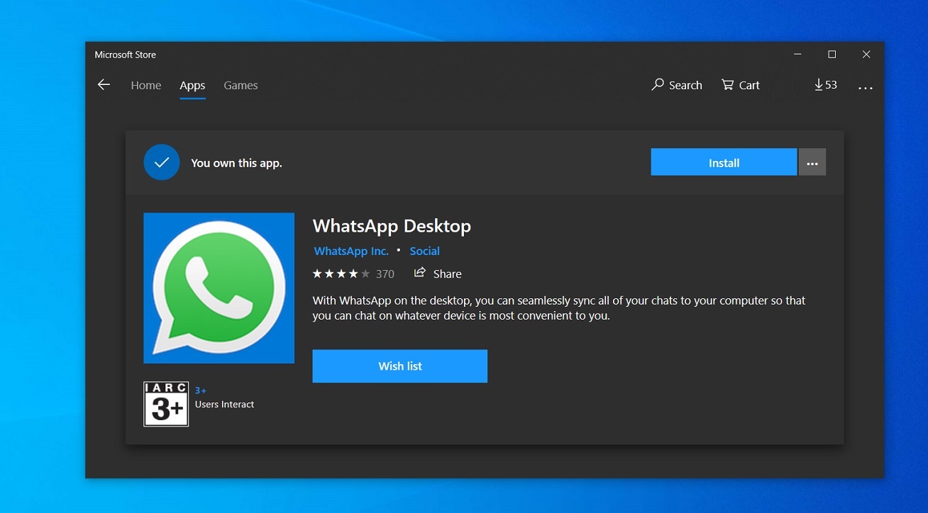 whatsapp web for windows 10