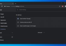 Chrome Canary settings