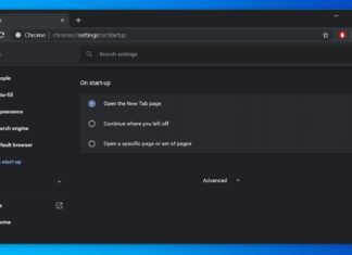Chrome Canary settings