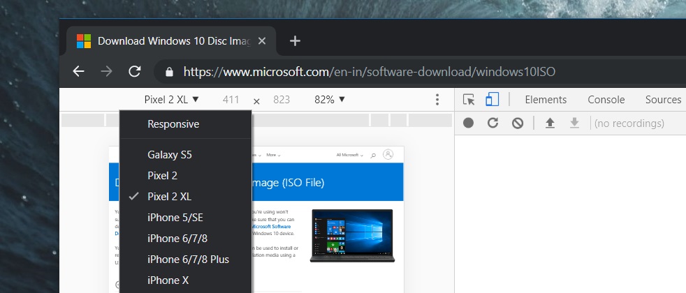 Chrome developer tools