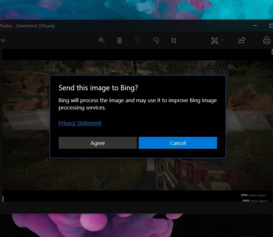 Microsoft Photos Bing