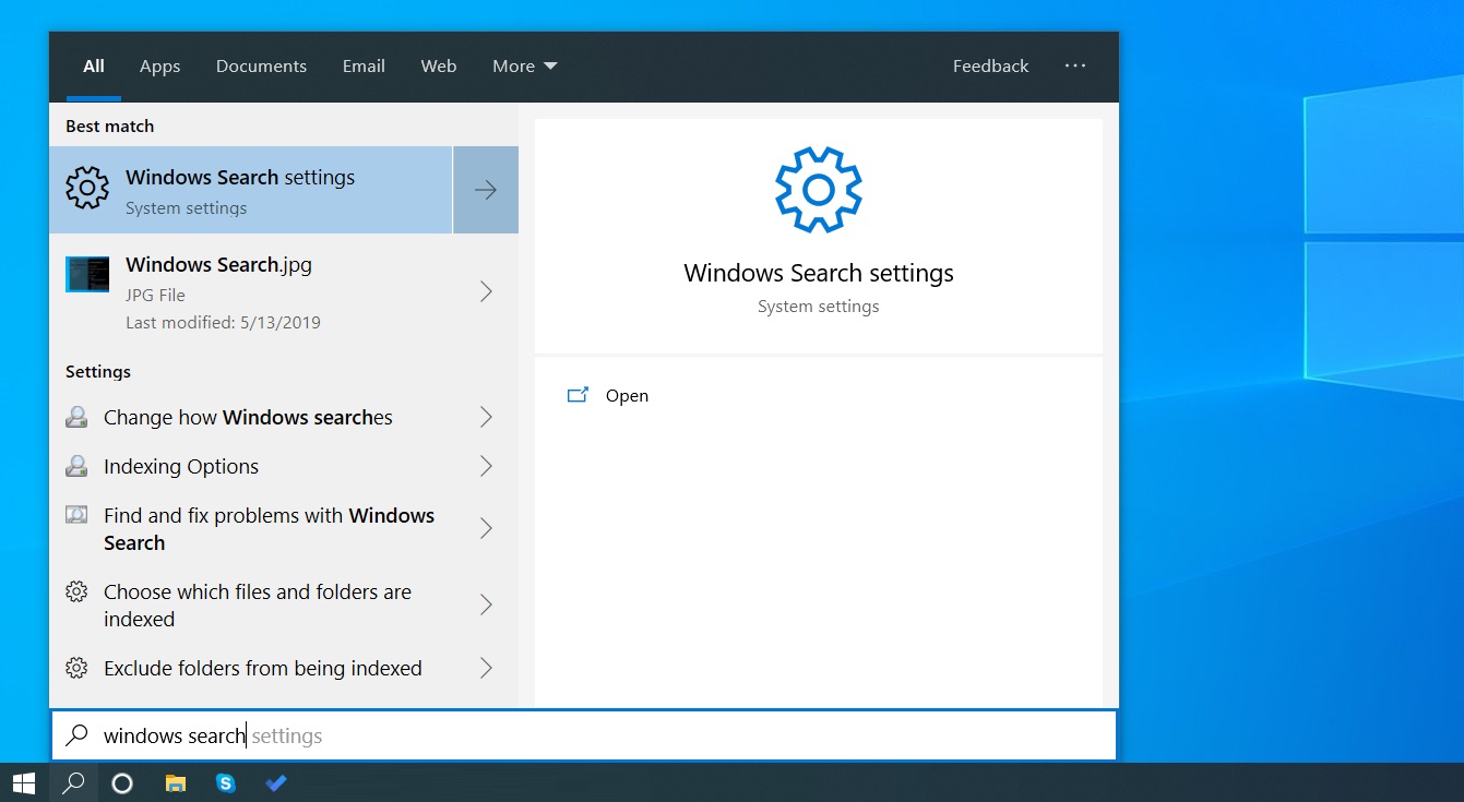 Search on Windows