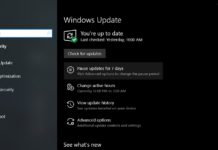 Windows Update setting