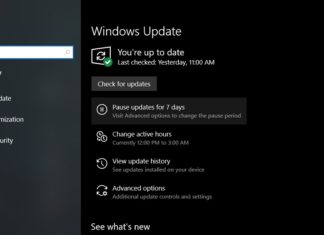 Windows Update setting