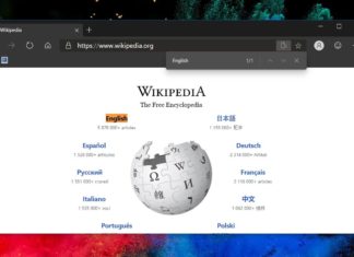 Chrome Find box