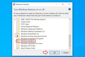 How to enable Windows Sandbox on Windows 10