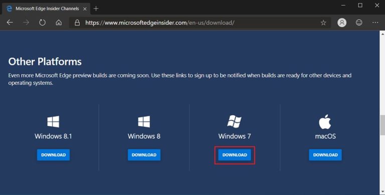 How To Download And Install Microsoft Edge On Windows 7