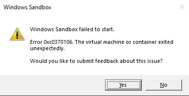 Sandbox error