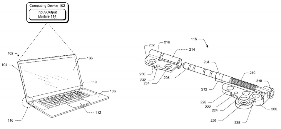 Surface Pro hinge patent