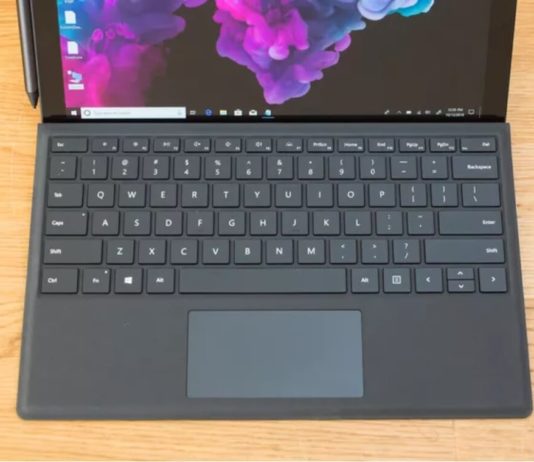 Surface keyboard