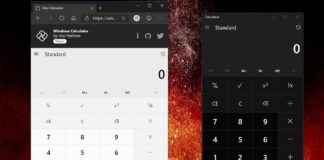 Windows 10 calculator web