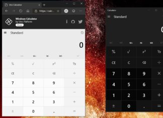 Windows 10 calculator web