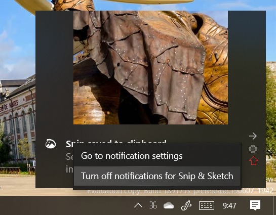 Windows 10 notifications