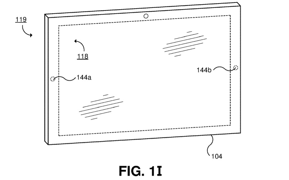 Dual-screen device patent