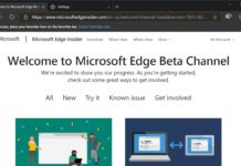 Microsoft Edge Beta