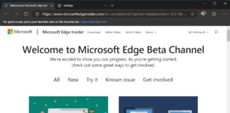 Microsoft Edge Beta