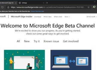 Microsoft Edge Beta