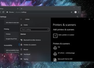 Printer integration in Chrome
