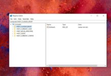 Registry on Windows