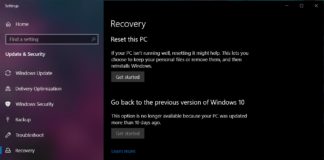 Reset this PC