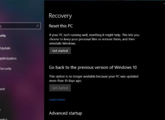 Reset this PC
