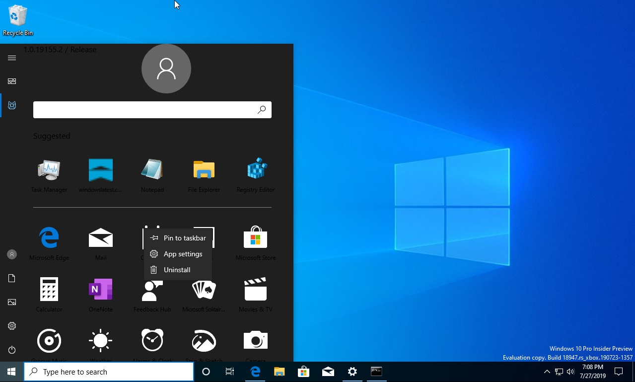 Hands-on with the new Start menu in Windows 10 20H1