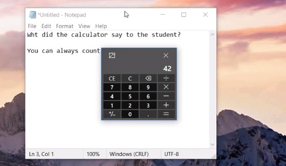 Tiny Windows Calculator