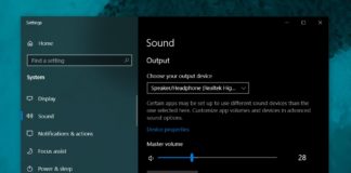 Windows 10 audio settings