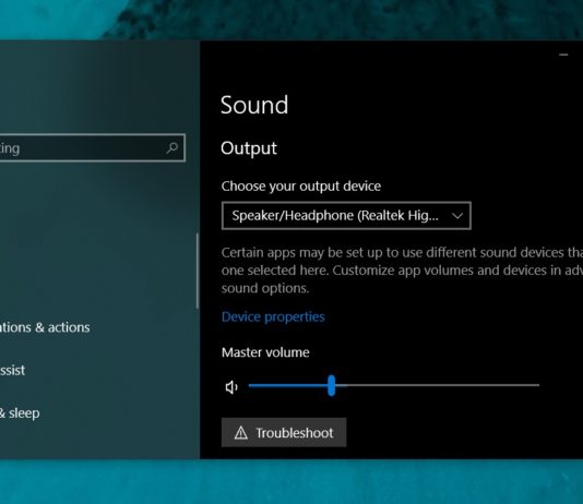 Windows 10 audio settings