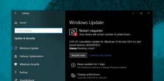 Windows 10 cumulative update