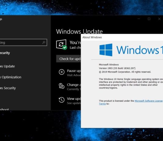 Windows 10 v1903